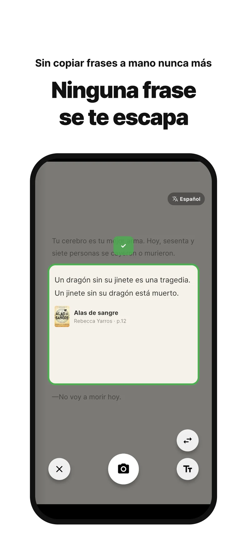 Ninguna frase se te escapa. Sin copiar frases a mano nunca más